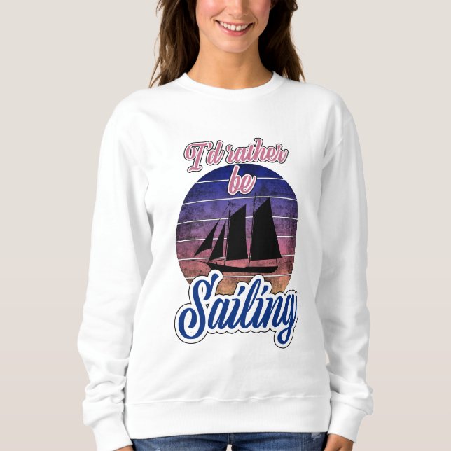 Sweatshirt Je préfère naviguer (Devant)