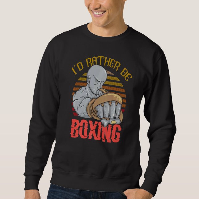 Sweatshirt Je Préférerais Boxer (Devant)