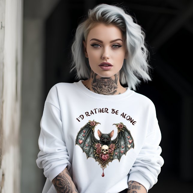 Sweatshirt Je Préférerais Être seul (Créateur téléchargé)