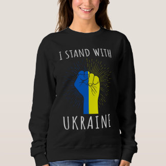 Sweatshirt Je prends la parole avec l'Ukraine Soutenez l'Ukra