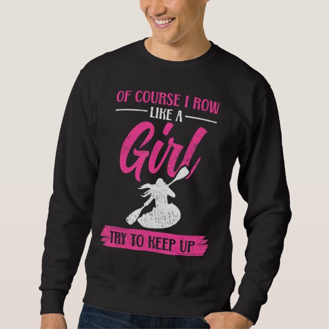 Sweatshirt Je Range Comme Une Fille Kajak (Devant)