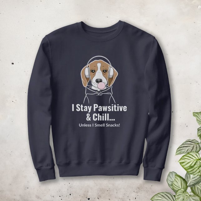 Sweatshirt Je reste pécheresse et frais drôle Beagle chien (Créateur téléchargé)