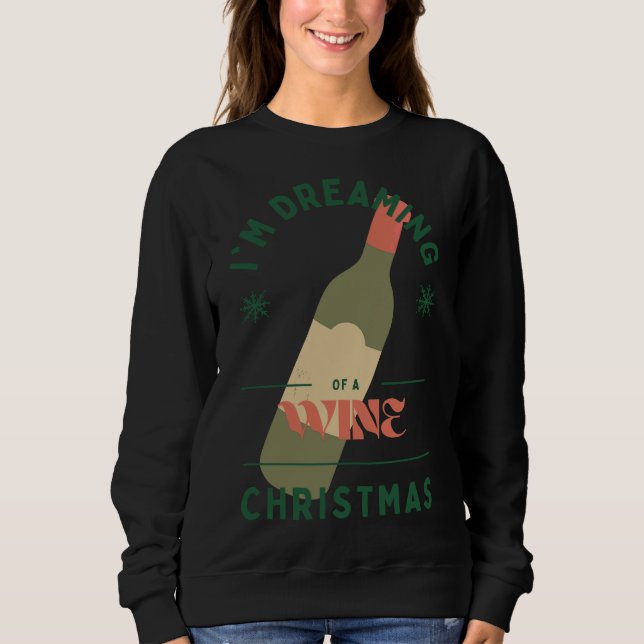 Sweatshirt Je Rêve D'Un Vin Noël 62 (Devant)