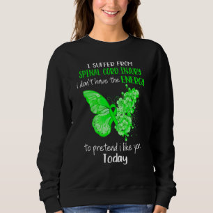 Sweatshirt Je Souffre Du Beurre De Sensibilisation Aux Blessu
