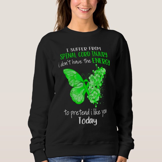Sweatshirt Je Souffre Du Beurre De Sensibilisation Aux Blessu (Devant)