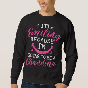 Sweatshirt Je souris parce que je vais être un papillon de ma