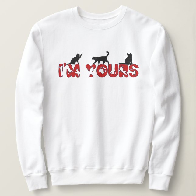 Sweatshirt Je suis à toi, mon amour (Design devant)