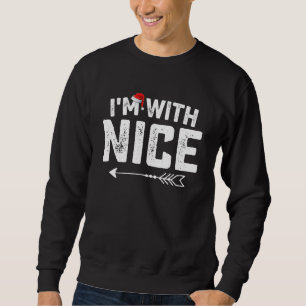 Sweatshirt Je suis avec la famille des couples de Noël