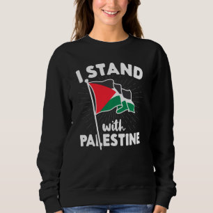 Sweatshirt Je Suis Avec Le Drapeau Palestine Arabe Liberté No