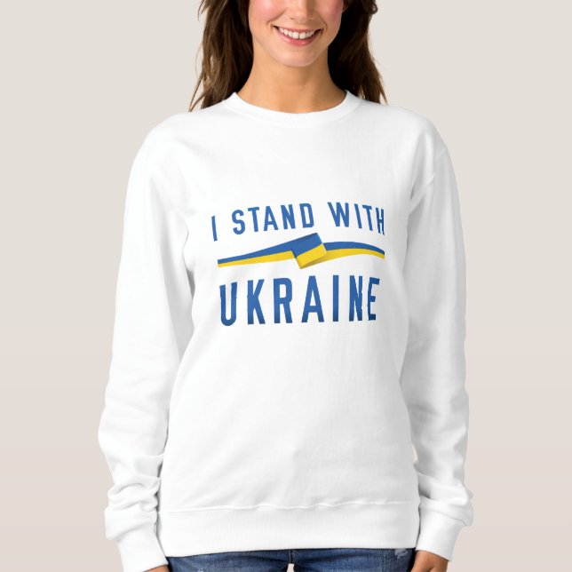Sweatshirt Je Suis Avec L'Ukraine (Devant)
