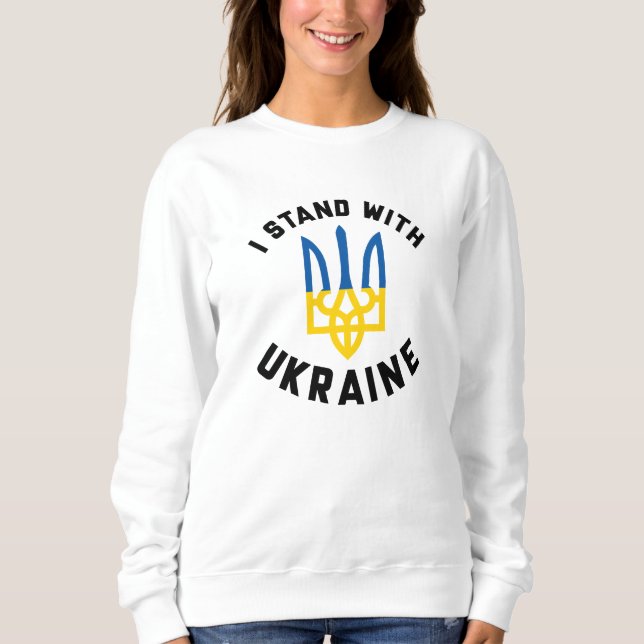 Sweatshirt Je Suis Avec L'Ukraine (Devant)
