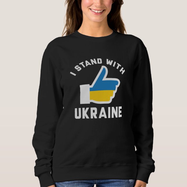 Sweatshirt Je Suis Avec L'Ukraine (Devant)