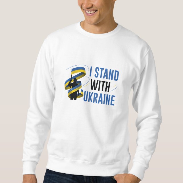 Sweatshirt Je suis avec l'Ukraine (Devant)