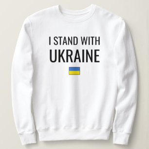 Sweatshirt Je Suis Avec L'Ukraine Ukraine drapeau national