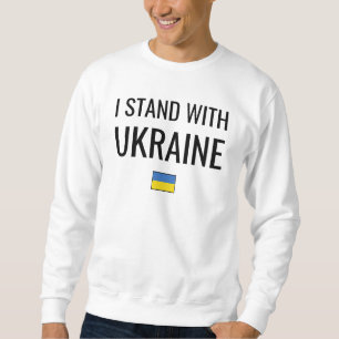 Sweatshirt Je Suis Avec L'Ukraine Ukraine drapeau national