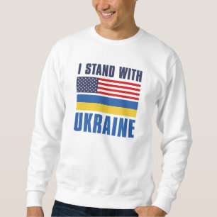 Sweatshirt Je Suis Avec Ukraine USA