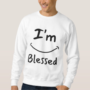 Sweatshirt Je suis béni Biblique Smile Hommes