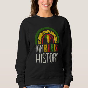 Sweatshirt Je suis Black History Melanin Rainbow African Prid