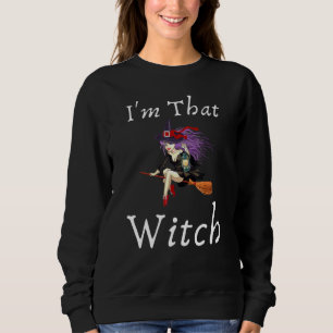 Sweatshirt Je suis ce costume sorcier Halloween Novelty Graph