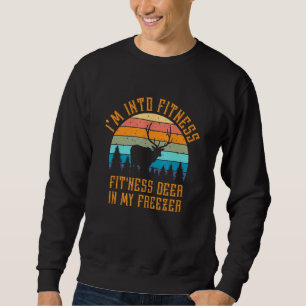 Sweatshirt Je Suis Dans Fitness Deer Dans Mon Congélateur Dee