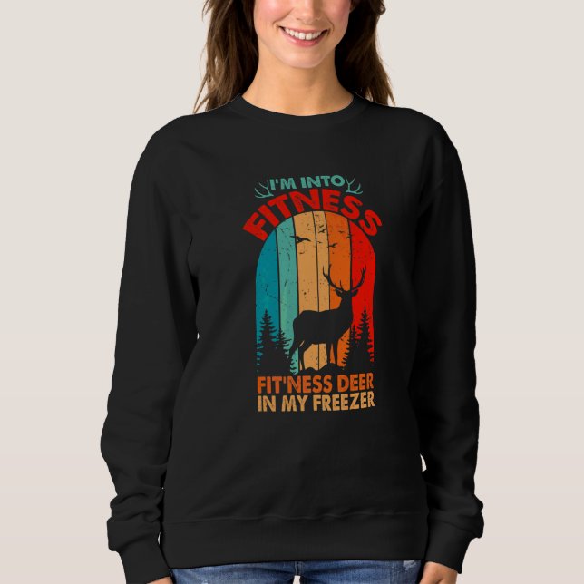 Sweatshirt Je Suis Dans La Forme Cerf De Forme Dans Mon Congé (Devant)