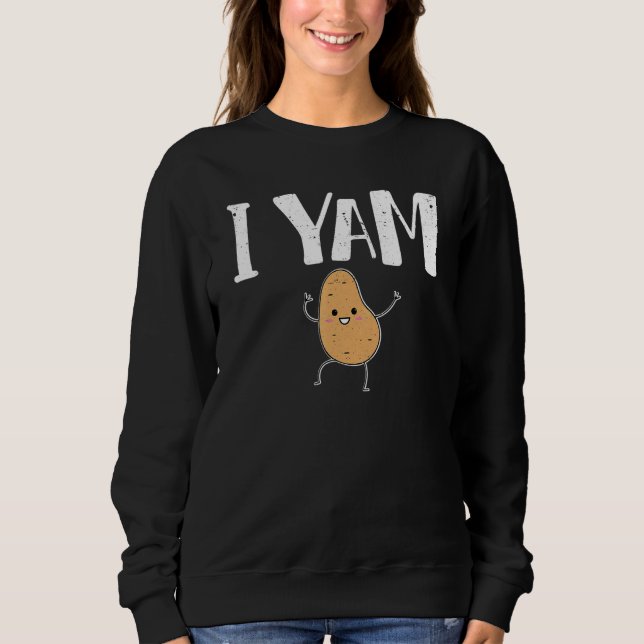 Sweatshirt Je suis des couples de pommes de terre assortis (Devant)