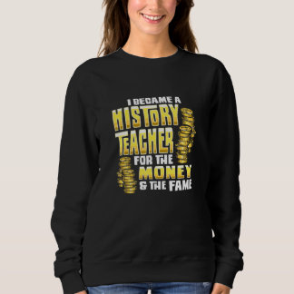Sweatshirt Je Suis Devenue Enseignante D'Histoire Parce Que L
