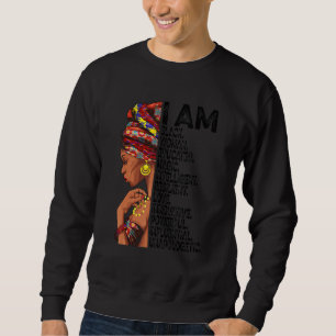 Sweatshirt Je Suis Femme Noire Éduquée Mois De L'Histoire Des