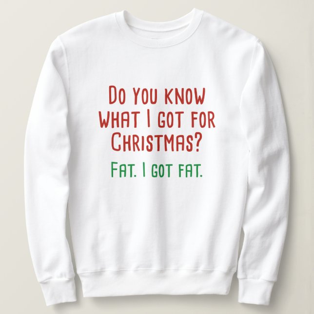 Sweatshirt Je Suis Gros (Design devant)