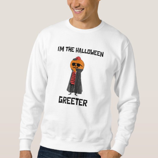 Sweatshirt Je suis Halloween Greeter (Devant)