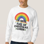 Sweatshirt Je Suis Ici, Je Suis Queer Et Je Suis Plein De Noë<br><div class="desc">Je Suis Ici,  Je Suis Queer Et Je Suis Plein De Noël ‏</div>