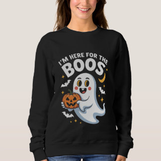 Sweatshirt Je suis ici pour les Boos - Drôle Halloween Design