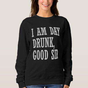 Sweatshirt Je Suis Jour Bébé Bon Monsieur Boire Du Vin