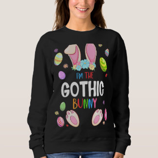 Sweatshirt Je suis La fête de Pâques du lapin gothique Famill