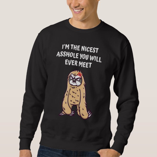 Sweatshirt Je suis la personne la plus belle que vous rencont (Devant)