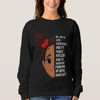 Sweatshirt Je Suis La Reine Africaine Forte Filles Je Suis Bl