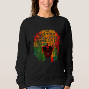 Sweatshirt Je Suis La Tempête Forte Femme Africaine Histoire