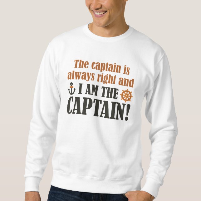 Sweatshirt Je Suis Le Capitaine (Devant)
