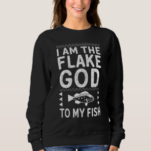 Sweatshirt Je Suis Le Dieu Flacé À Mon Aquarium Aquarium À Po