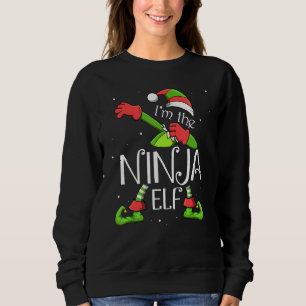 Sweatshirt Je suis le Elfe Ninja Dabbing Père Noël Noël pour
