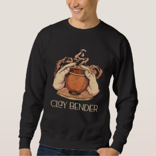 Sweatshirt Je suis le modeleur d'argile Vase récipient décora