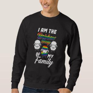 Sweatshirt Je Suis Le Mouton Arc-En-Ciel De Ma Famille Drôle