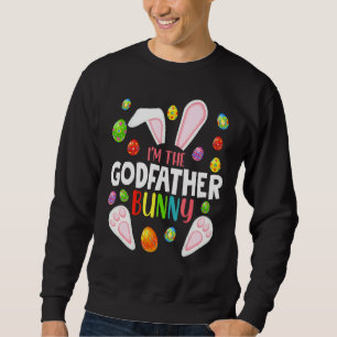 Sweatshirt Je suis Le Parrain Bunny Funny Matching Famille Ea