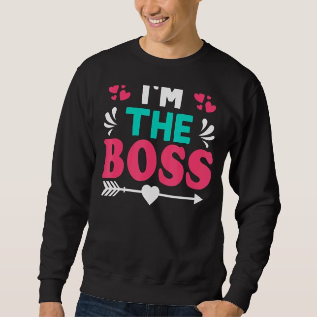 Sweatshirt Je suis le patron (Devant)