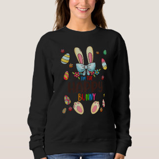 Sweatshirt Je suis L'Happy Bunny Jour de Pâques Jour de jumel