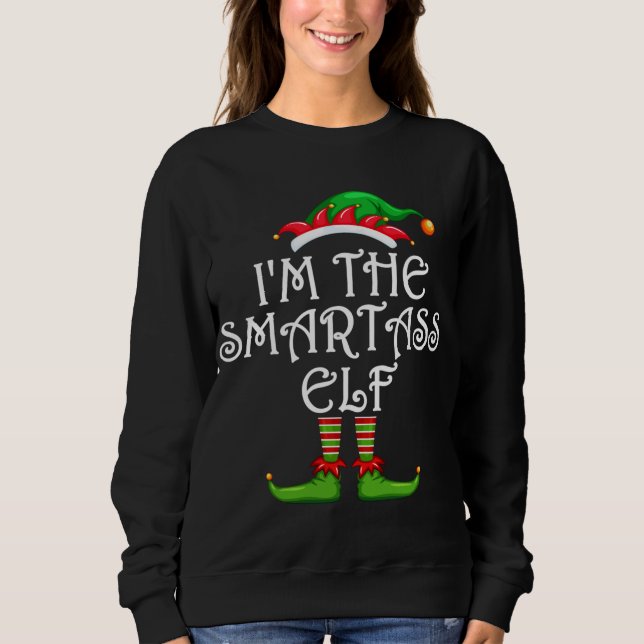 Sweatshirt Je suis l'infirmière de l'école ELF Noël Noël Noël (Devant)