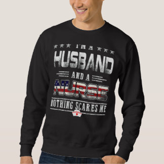 Sweatshirt Je suis Mari Et Infirmière Pour Hommes Père Patrio