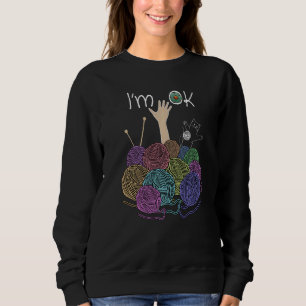 Sweatshirt Je suis OK Crochet et Tricot Crocheting