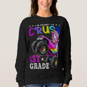Sweatshirt Je suis prêt à écraser Camion Monster de 1ère anné