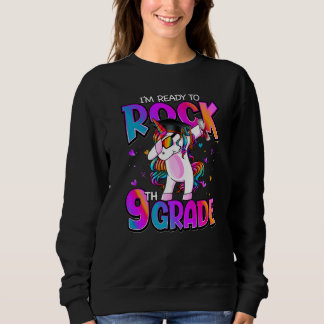 Sweatshirt Je suis prêt à mettre la licorne de 9e année à l'é